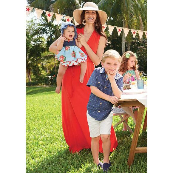 Matilda Jane Daydream In The Breeze Orange Maxi Dress with Pockets Size Large - Picture 4 of 16